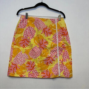 Lilly Pulitzer Sunrise Pina Colada Mini Wrap Skirt - Preppy Pencil Skirt Floral